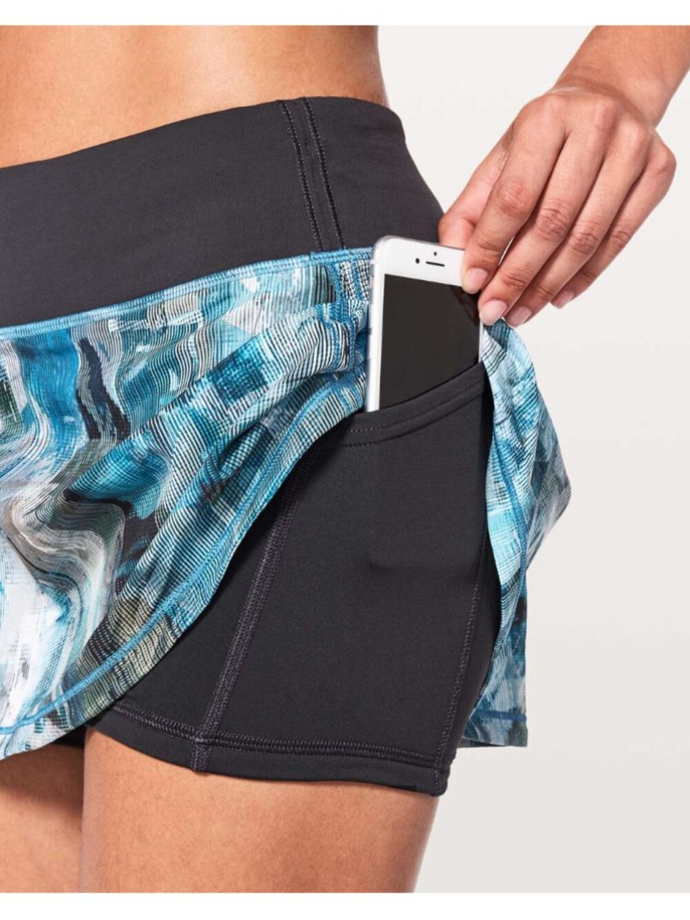 EUC Lululemon Pace Rival Skirt (Regular) *No Panels Sun Dazed Multi Blue 6 - Picture 5 of 16